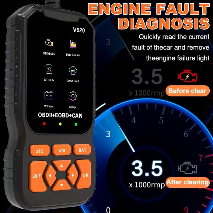 OBD2 Диагностичен Сканер за Автомобили