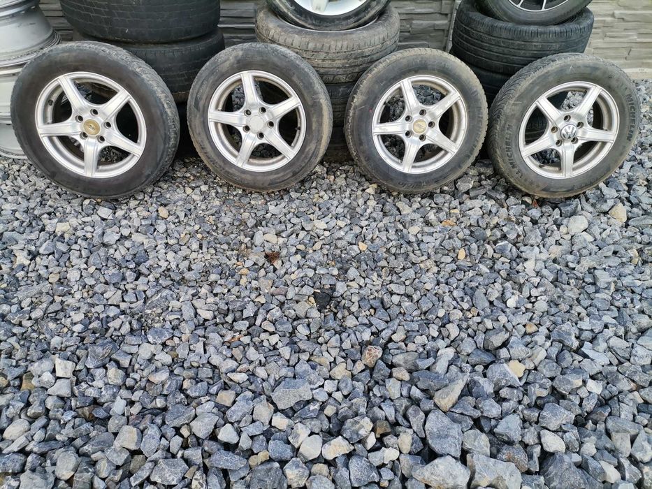 Set roti VW Golf 5 Plus Jetta Touran jante 15 5x112 anvelope 195 65 15