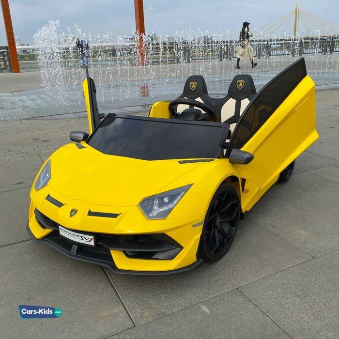 Электромобиль Lamborghini Aventador SVJ Drift Yellow Carbon