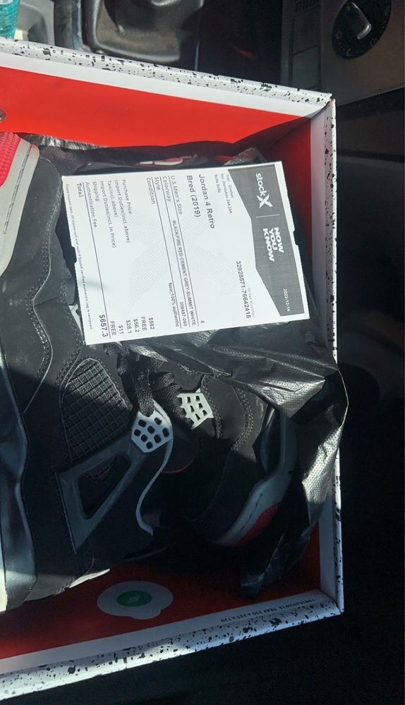 Jordan 4 bread 44 номер