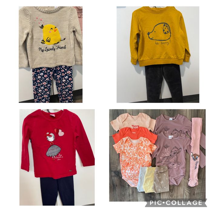 Много дрешки за момиче 86 см