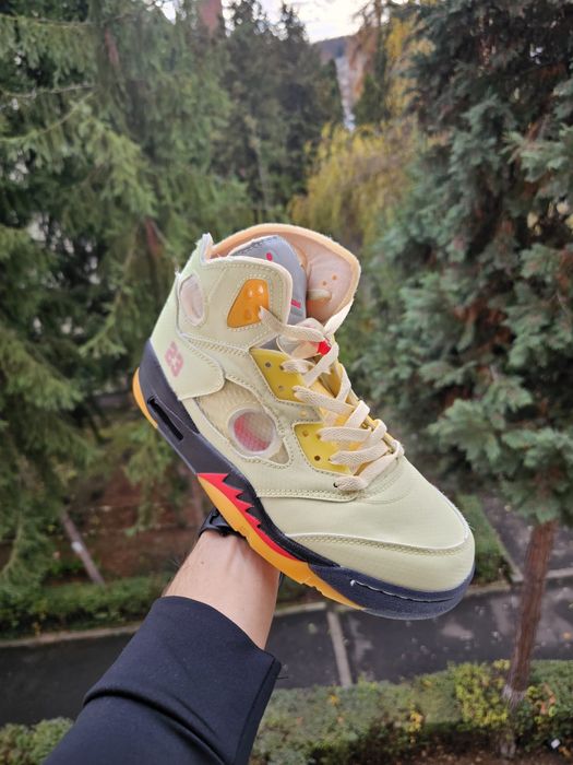 Air Jordan 5 Retro Off White Sail 42