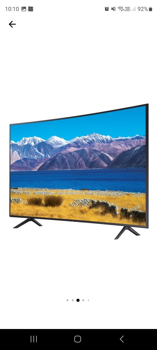 Televizor Samsung curbat 55TU8372, 138 cm, Smart, 4K Ultra HD, LED, Cl