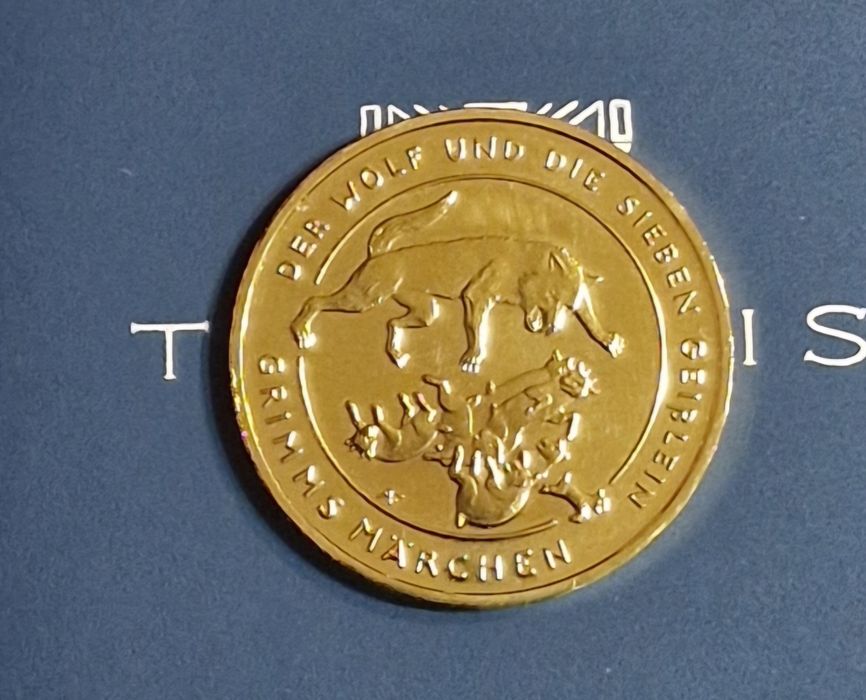 Юбилейна сребърна монета 925 с позлата 20€