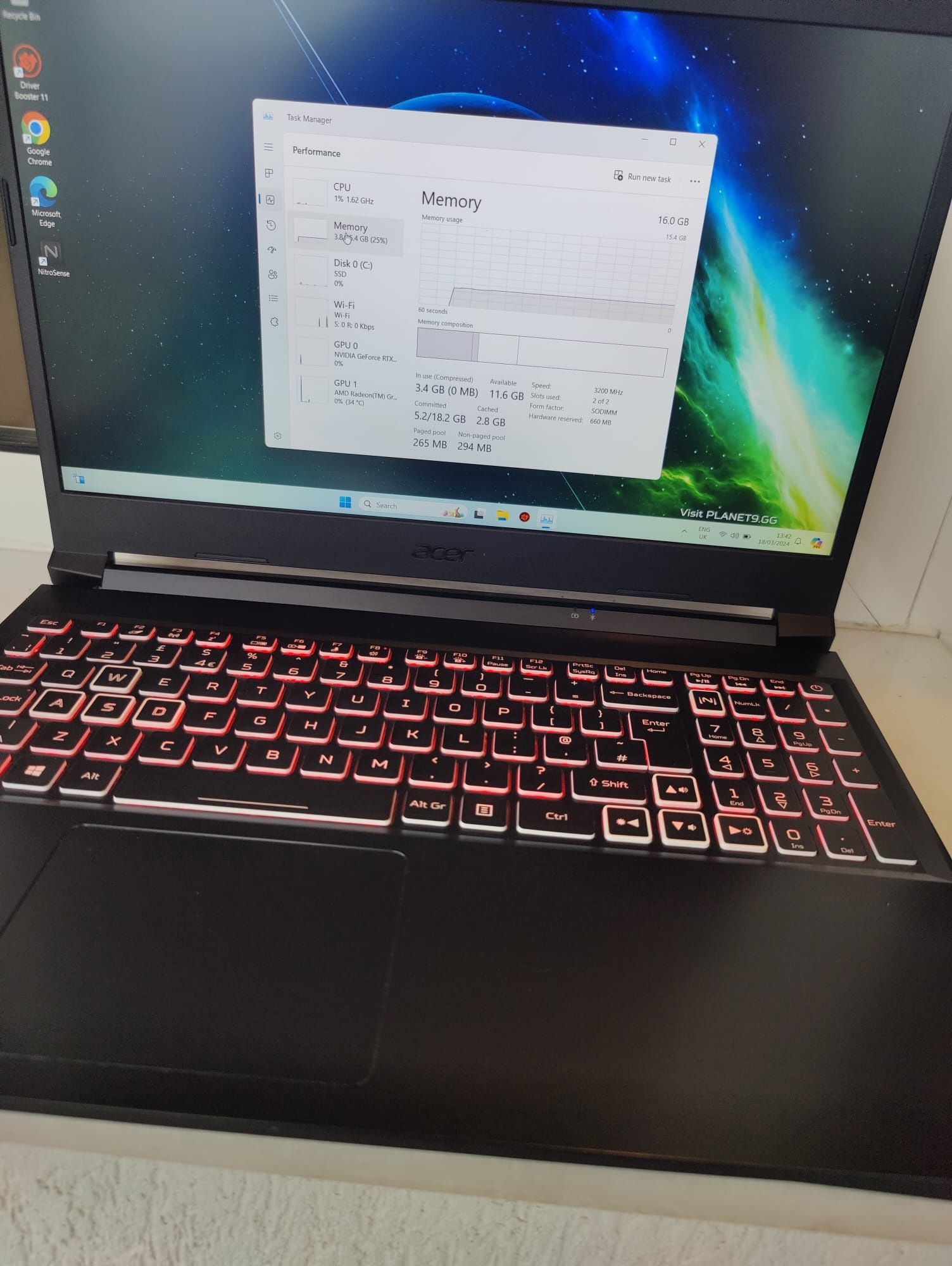 Acer Nitro 5 RTX 4050 6 GB VRAM