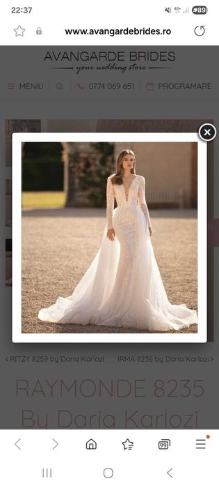 Rochie de mireasa sirena de dantela