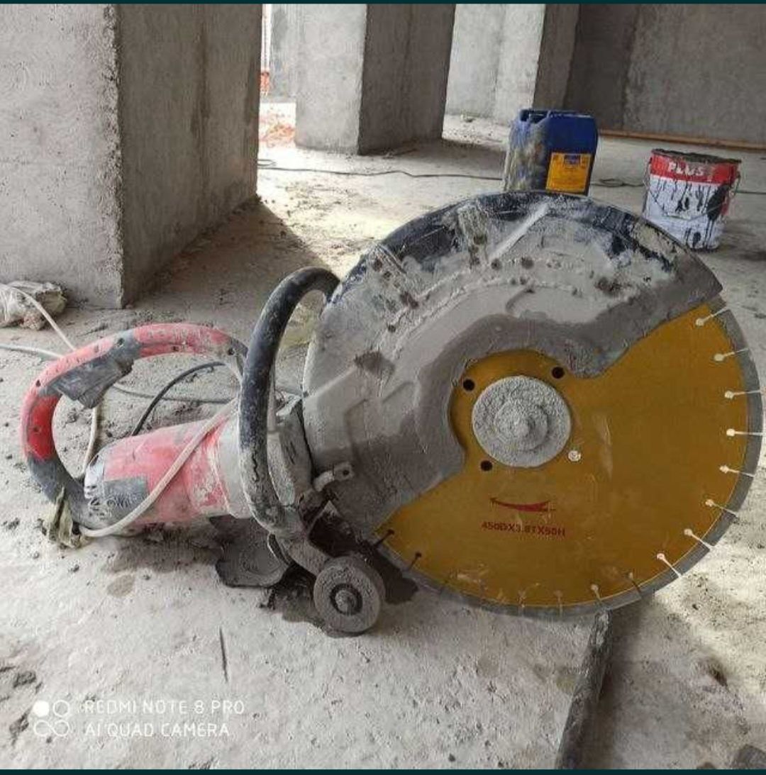 Beton Kesish ishlari Perforator xizmati Uy buzish ishlari