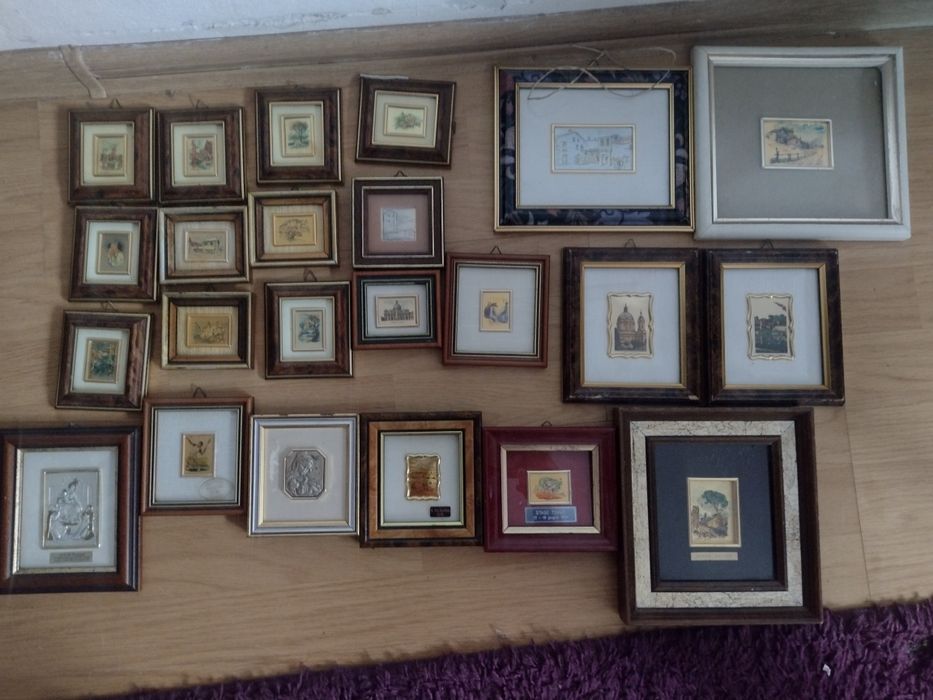 tablouri pe foita de aur si argint peisaje italia