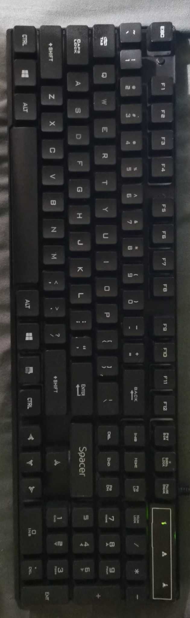 Tastatura Spacer SP-GK-01, RGB, Gaming, Negru