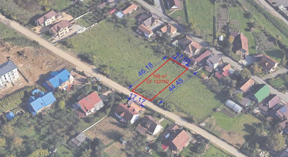 Teren construibil 769 mp - Str. Ceangailor, Tg. Mures (acces Sancraiu)