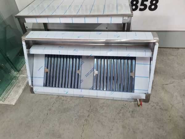 Hota inox profesionala, snack 1500x700x400mm cu motor