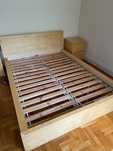 Pat IKEA MALM 160x200 cm + Saltea (Opțional) – Stare Impecabilă