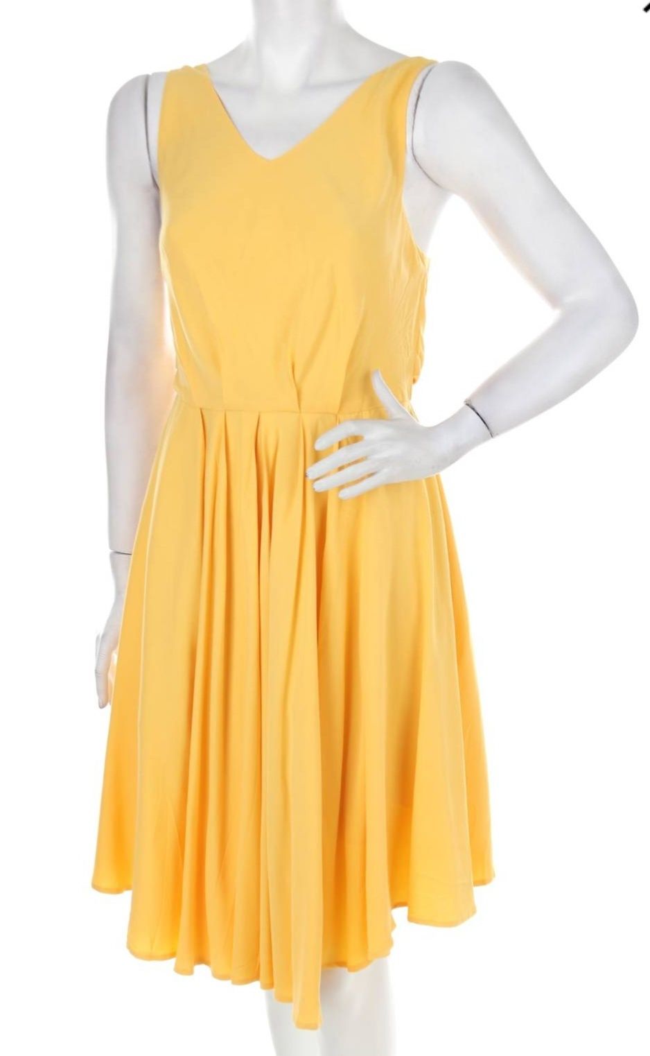 Официална рокля Mint&Berry, жълта, размер 36 /S/