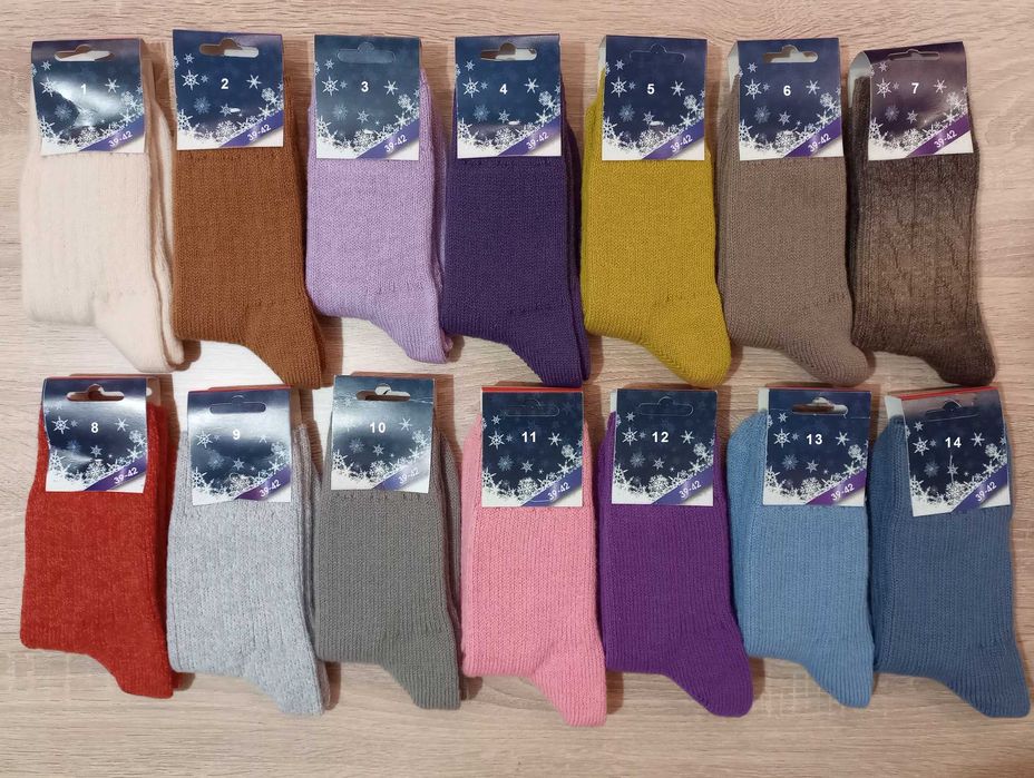 Вълнени чорапи от 100% естествена вълна – топли зимни чорапи