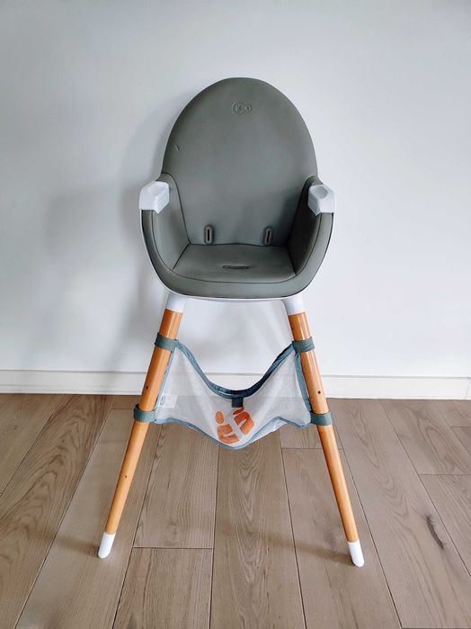 Scaun de masa 2 in 1 Kinderkraft Fini: alb/gri