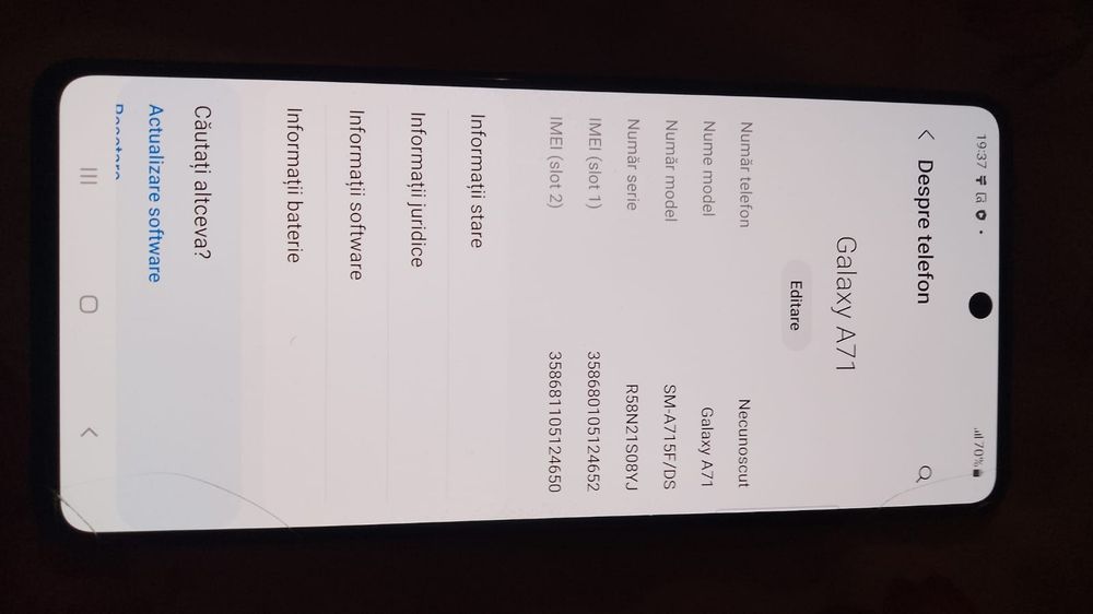 galaxi A 71 funcțional