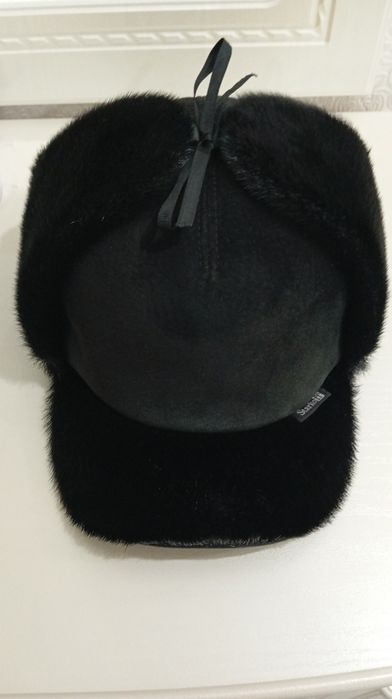 Головной убор , натуральная кожа , натуральный мех...