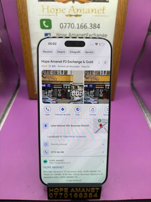 HOPE AMANET P2-Iphone 16 pro max 512 GB/94% BAT