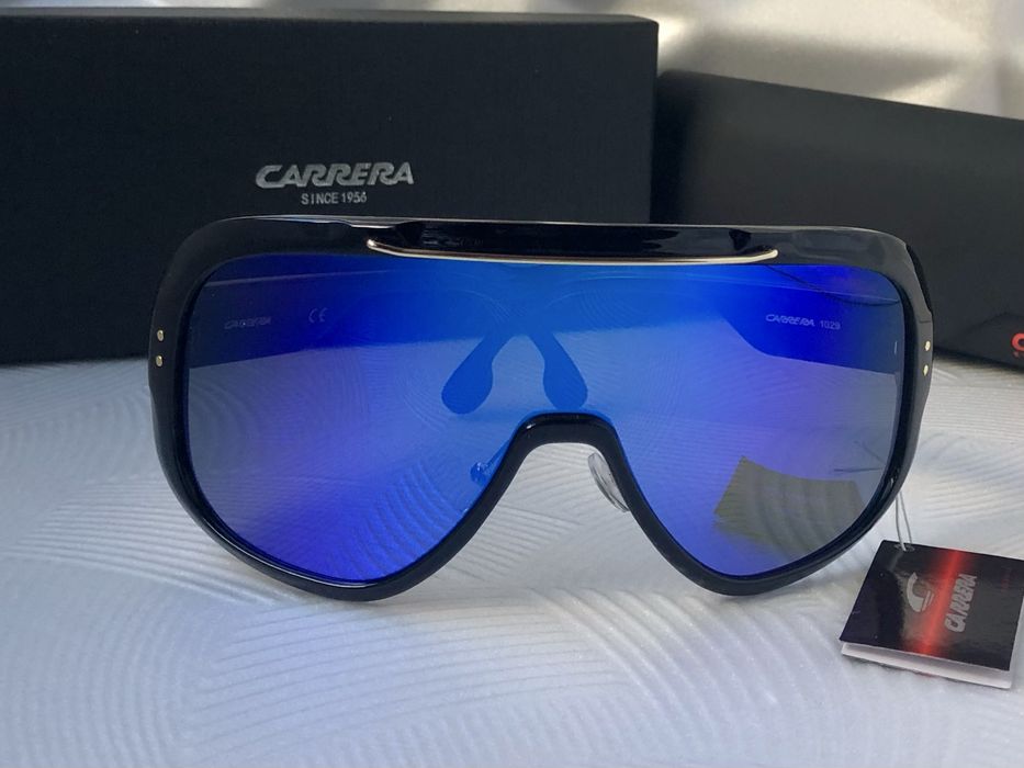 Мъжки слънчеви очила маска carrera epica 2 цвята черни сини