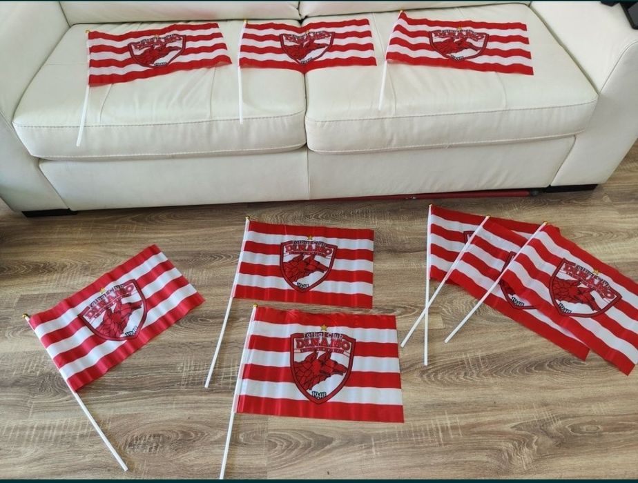 Eșarfă Dinamo + Steag 45x35 cm, set suporter FC Dinamo