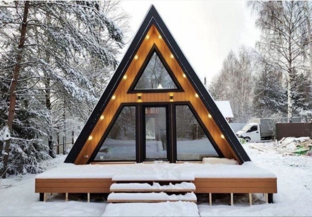 Vand cabane tip A frame, acceptam variante auto