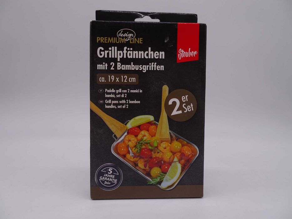 Steuber Premium Line Set de 2 tigăi de grătar din oțel hard