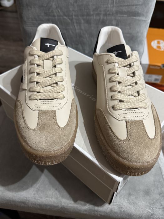 Tamaris Ledersneakers Beige Eur40 unisex
