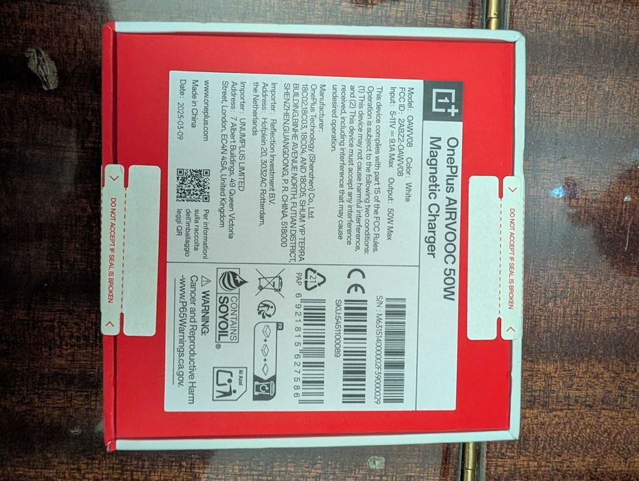 Oneplus Magnetic Charger AirVooc 50W