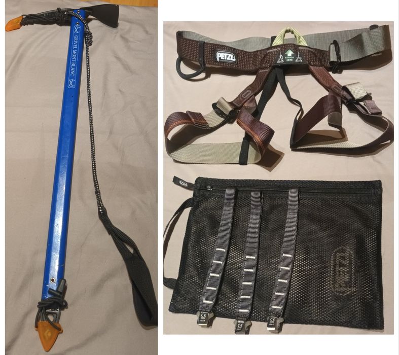 Пикел GRIVEL NEPAL & Сбруя Petzl Pandion