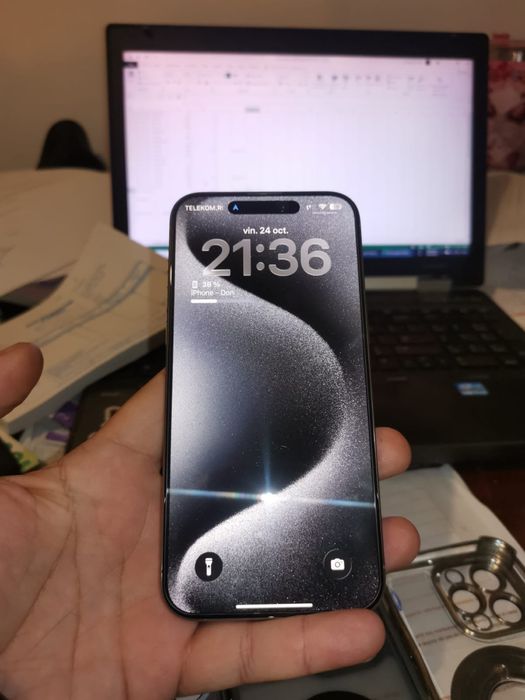 Iphone 15 Pro Max 1tb Natural Titanium cutie si garanție