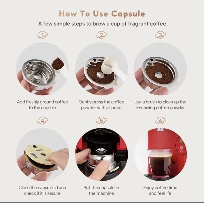 Многократна метална капсула Bosch Tassimo