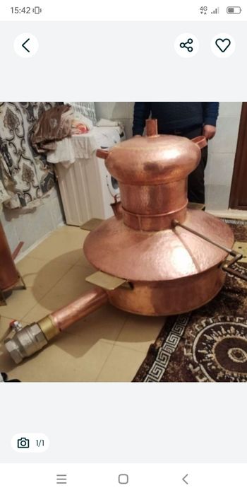 Vând cazane de țuică din cupru alimentar