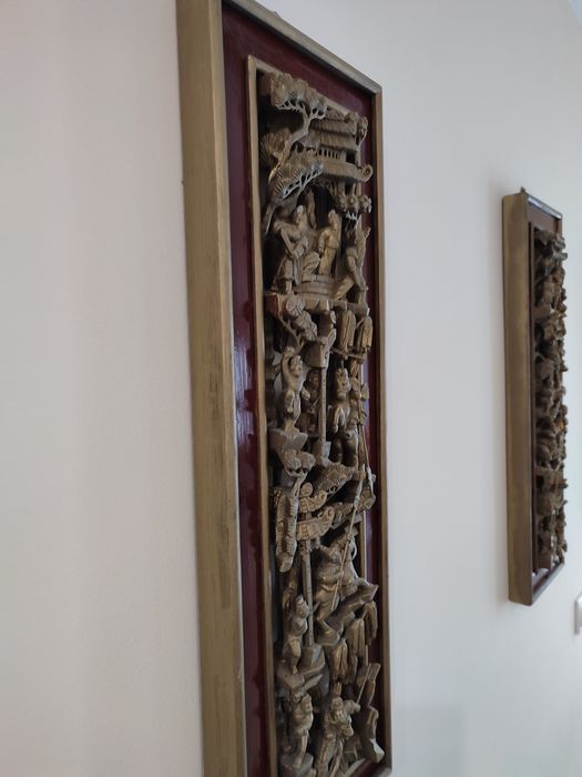 Tablouri sculptura lemn.