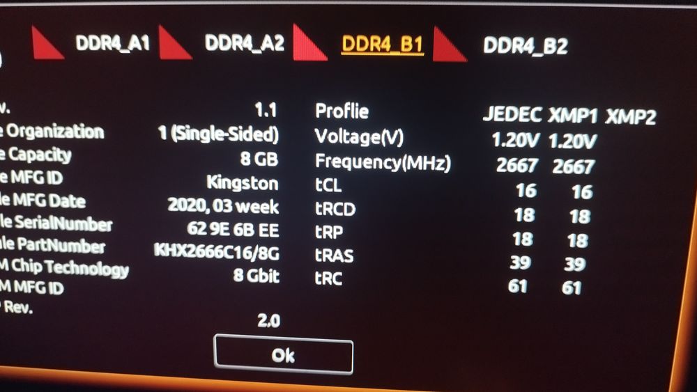 Ram ddr4 8gb 2667hz Kingston