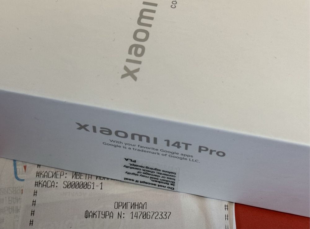 КАТО НОВ 512GB Xiaomi 14T Pro 5G Гаранция Техномаркет до 2027г. Black