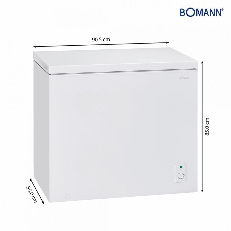 Нов хоризонтален фризер 202L Бял Bomann GT 7338 Бял