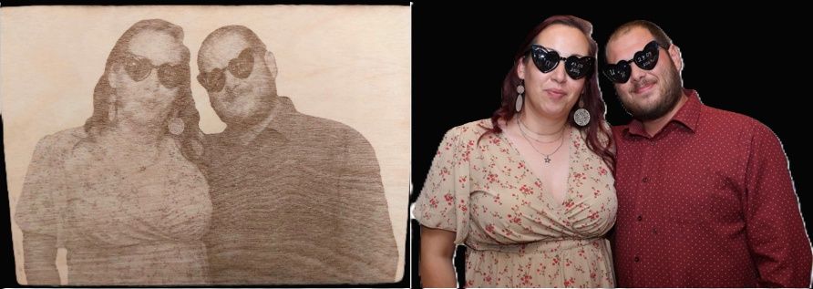 Лазерно гравирана снимка