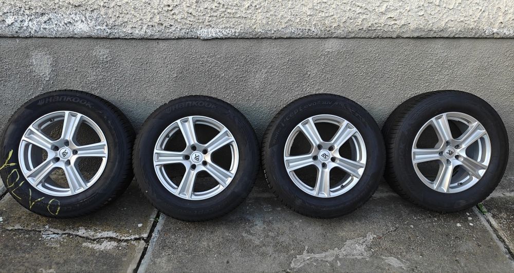 Vând jante aliaj RC Design R17 pentru VOLVO + anvelope iarnă Hankook