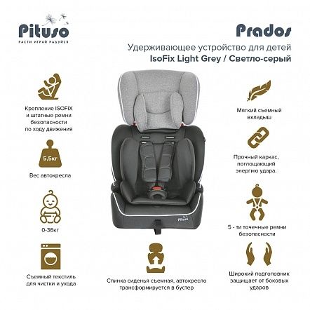 Pituso Удерживающее устройство для детей 9-36 кг Prados IsoFix