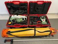 Set complet Stație totală robotică Leica TCRP1203 + controler CS15