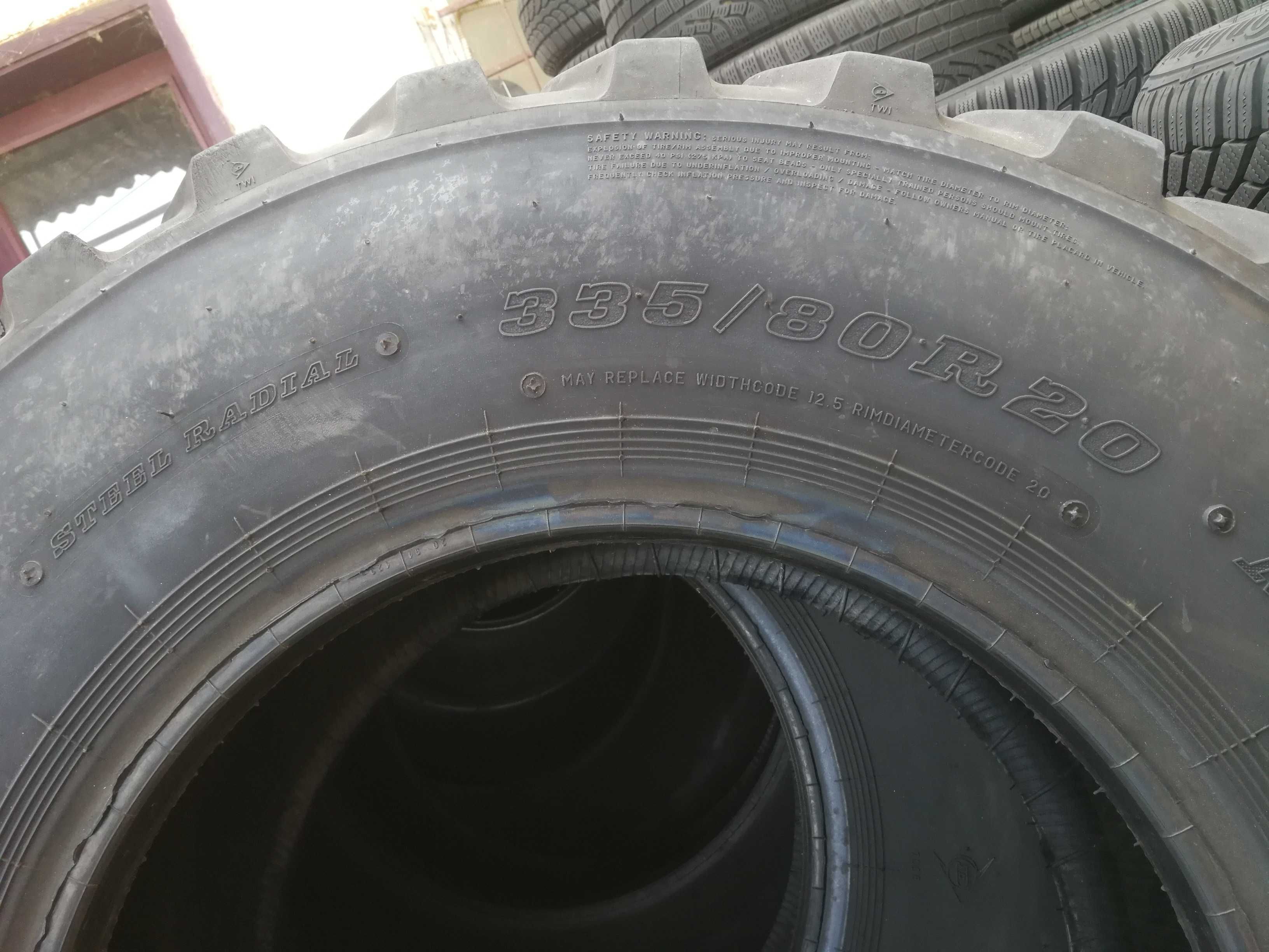 3 Тежкотоварни гуми 335/80 R20 (12.5R20) Dunlop SP T9 149K 153A2 MPT