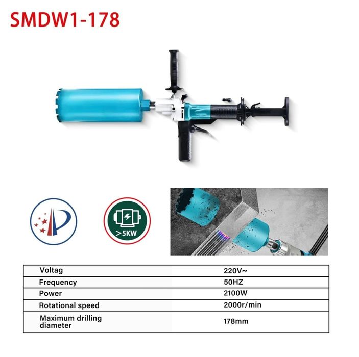 Motor de carotat manual 2100 W. 2000r/min Tehnologie NOUA Fara carbuni