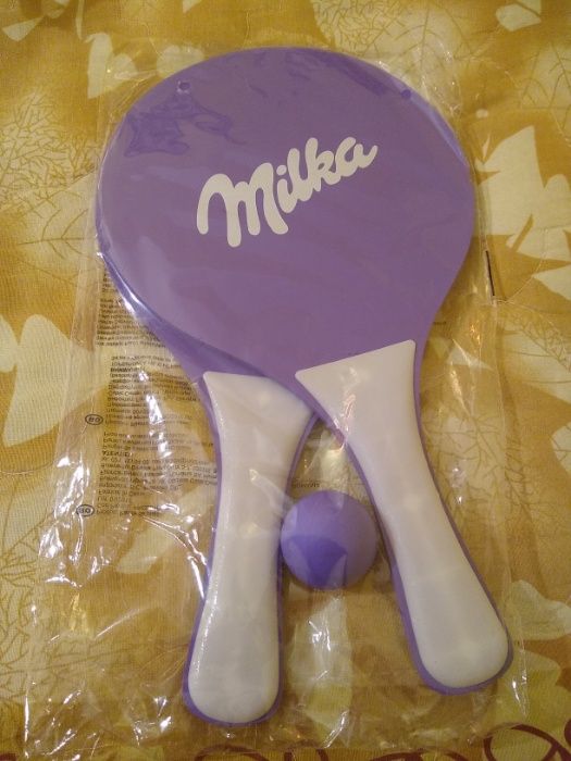 Оригинална Milka топка с маркер, Milka хилки за тенис