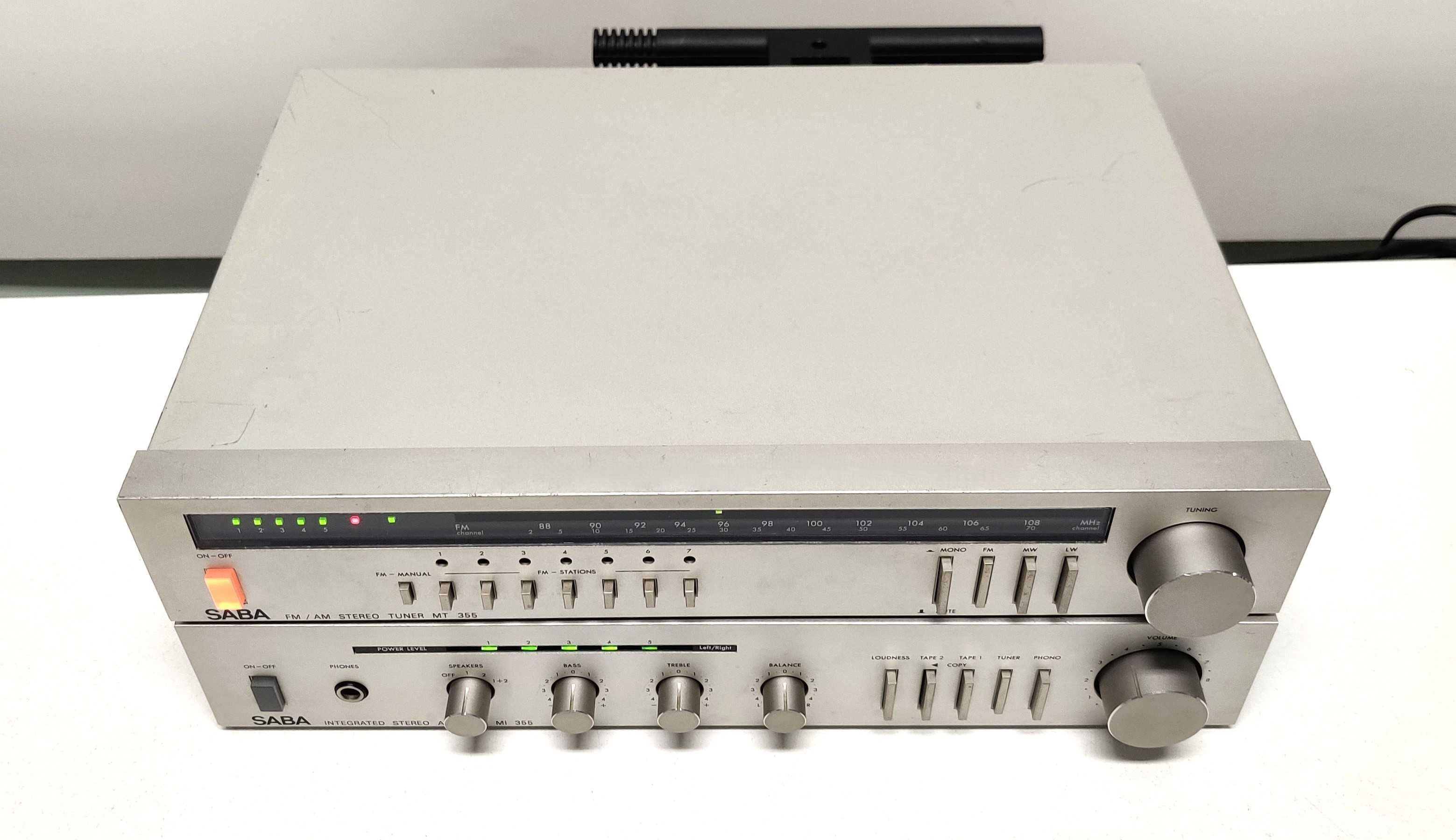 SABA MI 355 + MT 355 muzica stereo analog vintage