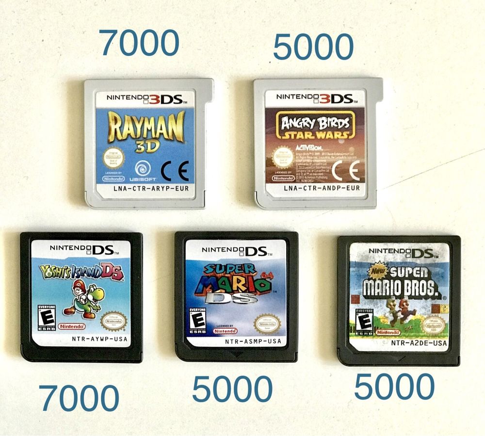 Картриджи nintendo Ds и 3Ds