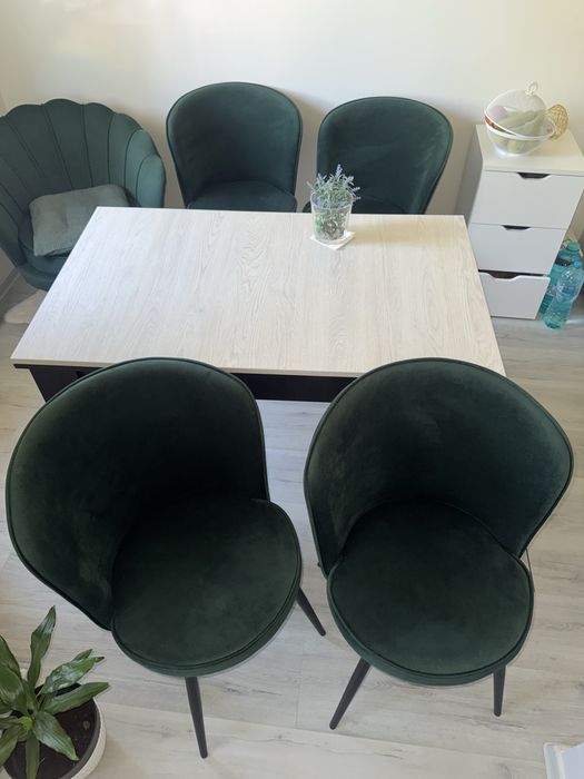 Scaune elegante din catifea