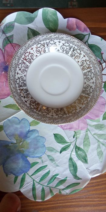 Serviciu set 6 cesti cafea / ceai cu farfuriuțe -14 piese