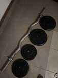 Set Bara Curl Z + discuri greutati 28mm