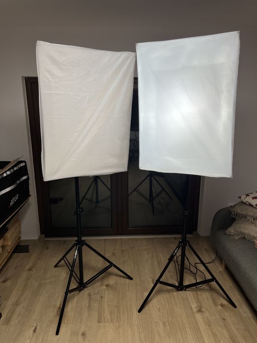 Kit softbox cu 9 becuri Hakutatz VL-9099