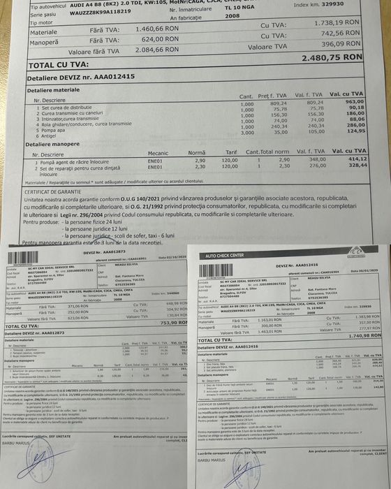 Vând sau schimb Audi A4 B8 2.0 TDI Automată